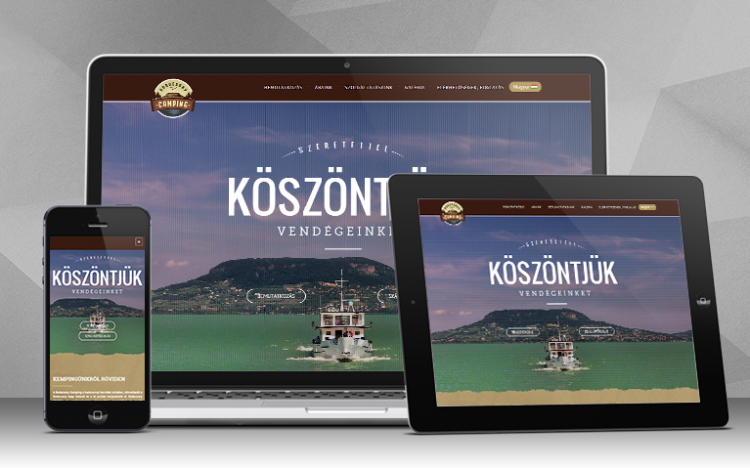 Kemping - webgrafika, logótervezés és weboldalkészítés