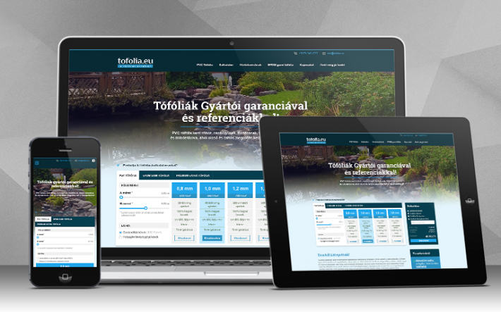 Tófólia forgalmazással foglalkozó cég honlapkészítés, arculattervezés
